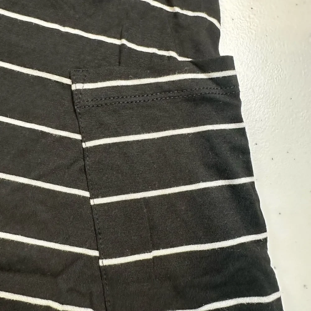 NWT American Eagle Girls Black White Sleeveless Dress & Athletic Shorts - Size 4
